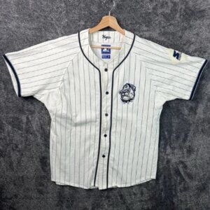 Vintage 90s Georgetown Hoyas Starter Pinstripe Baseball Jersey Men's Size
